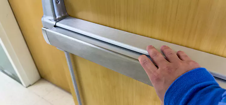Installing a Push Bar on a Door San Juan